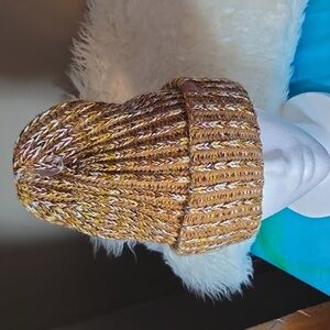 NWT FRYE Marled Cuff Beanie Camel Multi